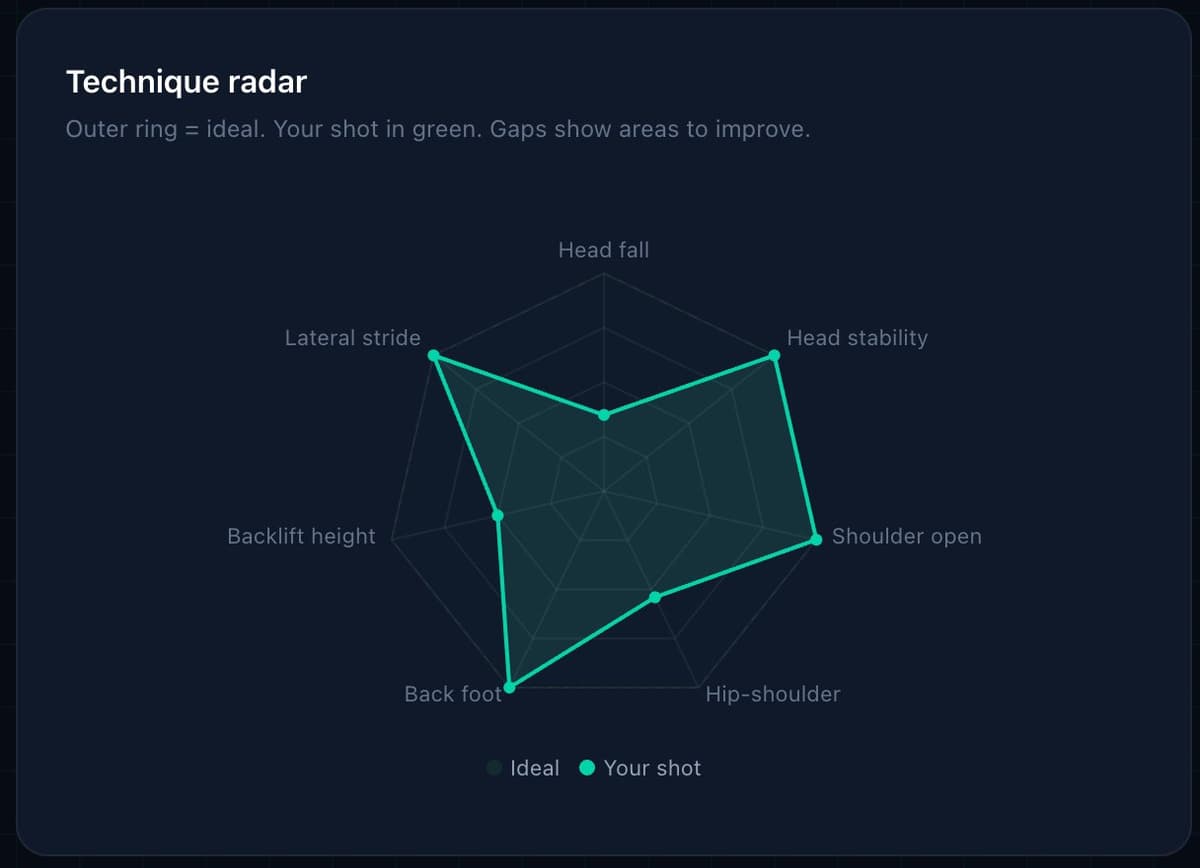 Technique radar chart